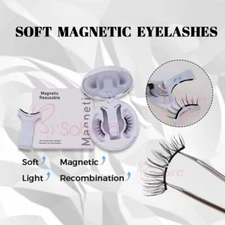 No Glue Needed Reusable Soft Magnetic Eyelashes with Applicator Lash Kit