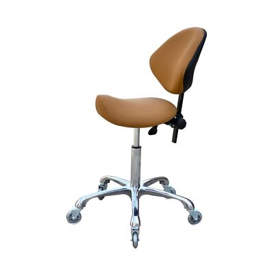 Adjustable Saddle Stool Chairs with Back Support Ergonomic for Medical 
