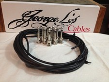 NEW George L 155 Pedalboard Effects Cable Kit .155 Black / Nickel - 10/10