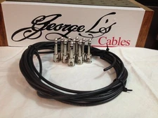 NEW George L 155 Pedalboard Effects Cable Kit .155 Black / Nickel - 10/10