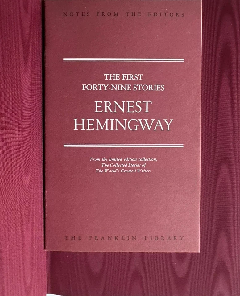 The First 49 Stories By Ernest Hemingway HC,1977, Franklin Library Leather*MINT* - Image 2 of 4