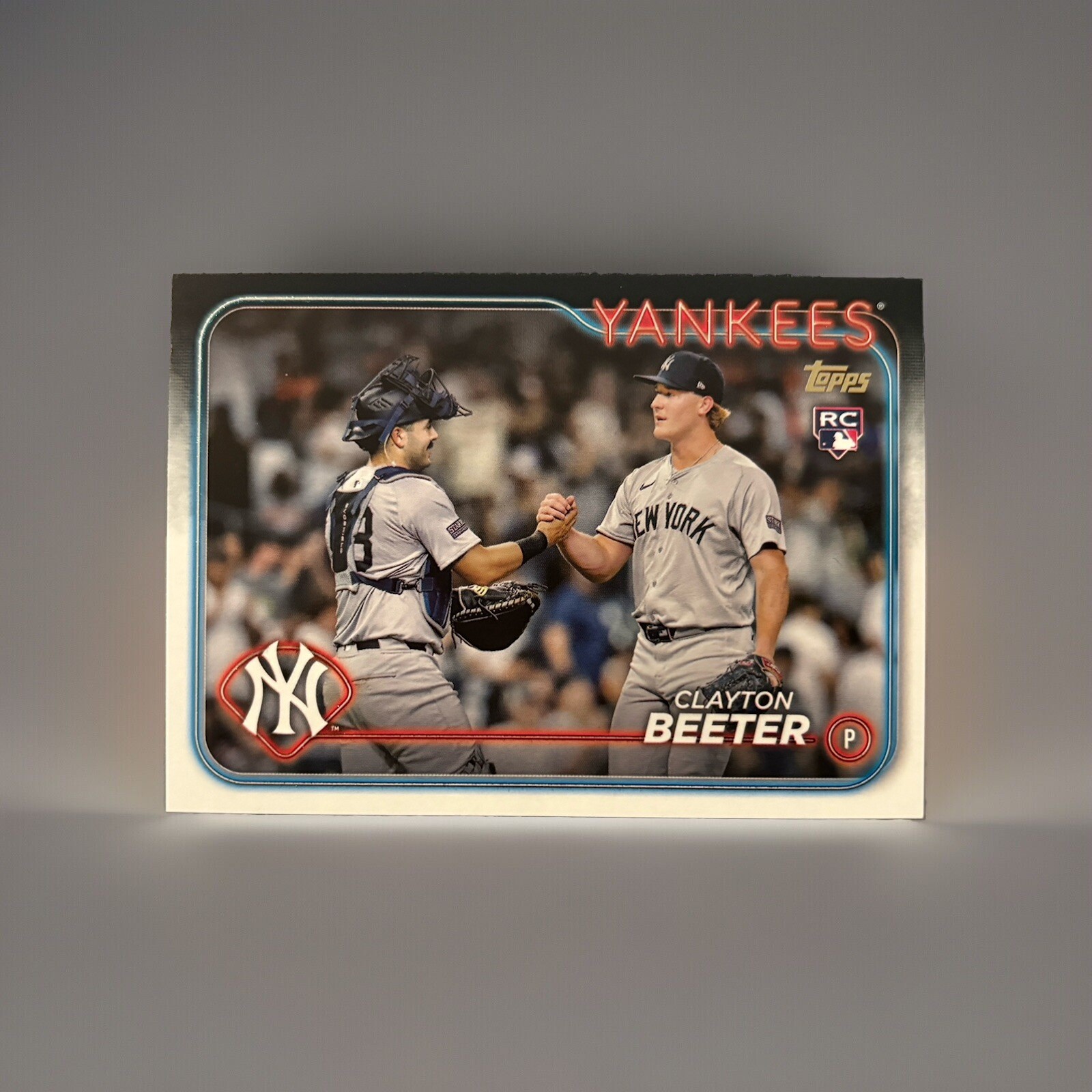 2024 Topps Update Clayton Beeter US59 RC Golden Mirror Image Variation Yankees