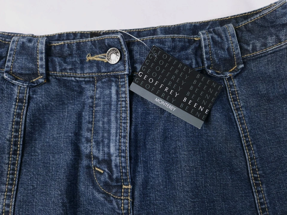 Geoffrey Beene Sport NWT Monterey Indigo Blue Denim Skirt Women's Size 10 - Image 2 of 4