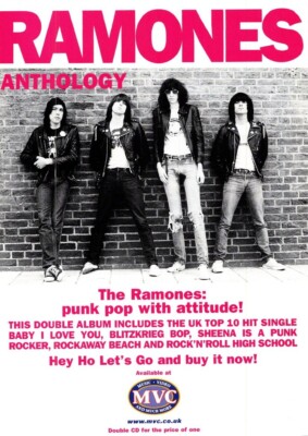 PTP55 MAGAZINWERBUNG 11X9'' RAMONES: ANTHOLOGIE ALBUM