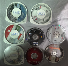 Lot Of 8 Sony Playstation PSP UMD 6 Games  2 Movies PSP AS IS