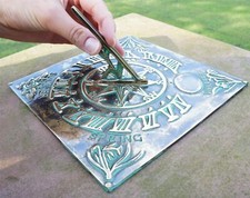 New Verdigris "Four Seasons" Sundial 200mm (7⅞")