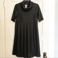 Robbie Bee NWT Short-Sleeve Black Turtleneck Dress Women's Size 8