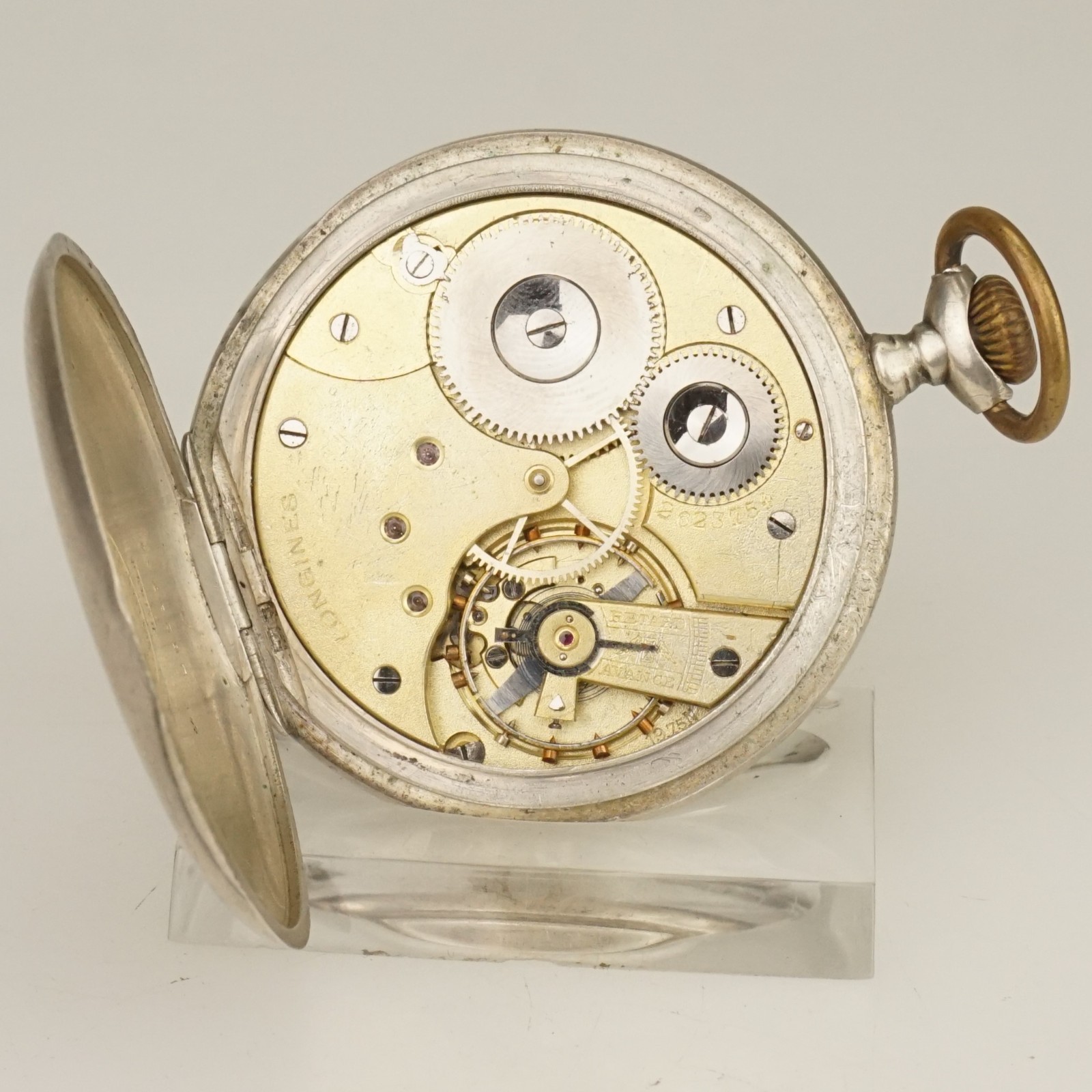 Rare!  LONGINES Solid Silver Pocket Watch Men's n… - image 2