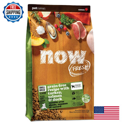 Now Fresh Grain-Free Small Breed Senior Dry Dog Food with Turkey, Salmon & Duck