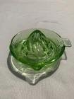 1920-1950 Depression Glass Juicer Green Uranium Vintage