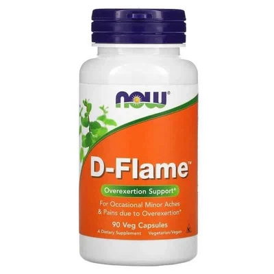 NOW FOODS D-Flame (Unterstützung bei übermäßiger Anstrengung) 90 pflanzliche Kap - Bild 1 von 3