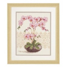 Cross Stitch "Orchid". Embroidery Kit. Unprinted  anvas Vervaco
