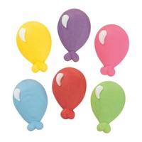 GüNthart 96 StüCk Zucker-Ballons, Sortiert In Rot, Gelb, GrüN, Blau, Lila Und Ro