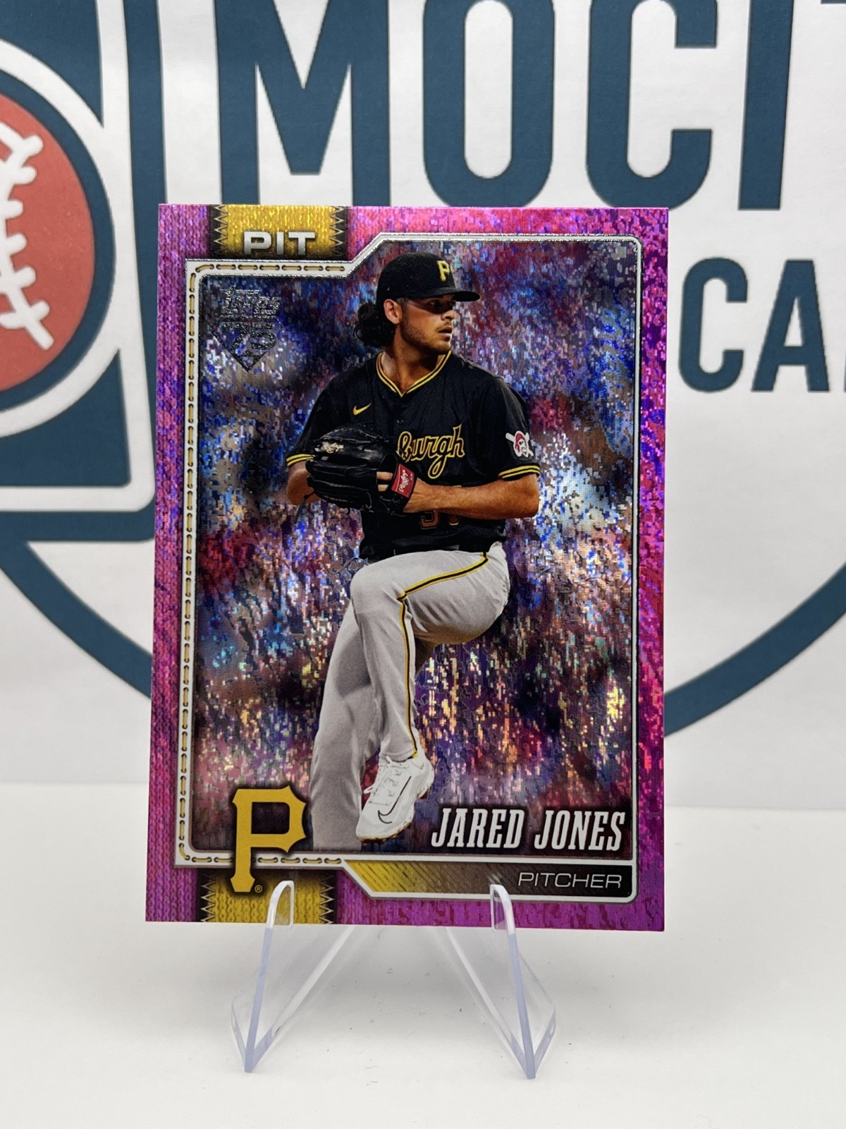 JARED JONES 2026 Topps Series 2 #419 Pink Holofoil Pittsburgh Pirates