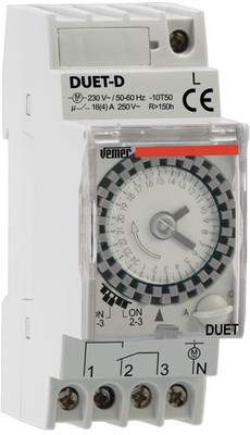 VEMER VP879100 Duet-D Elektromechanisch Zeitschaltuhr