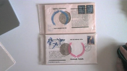 CANADA OLYMPIC FDC LOT W/MEDALLIONS