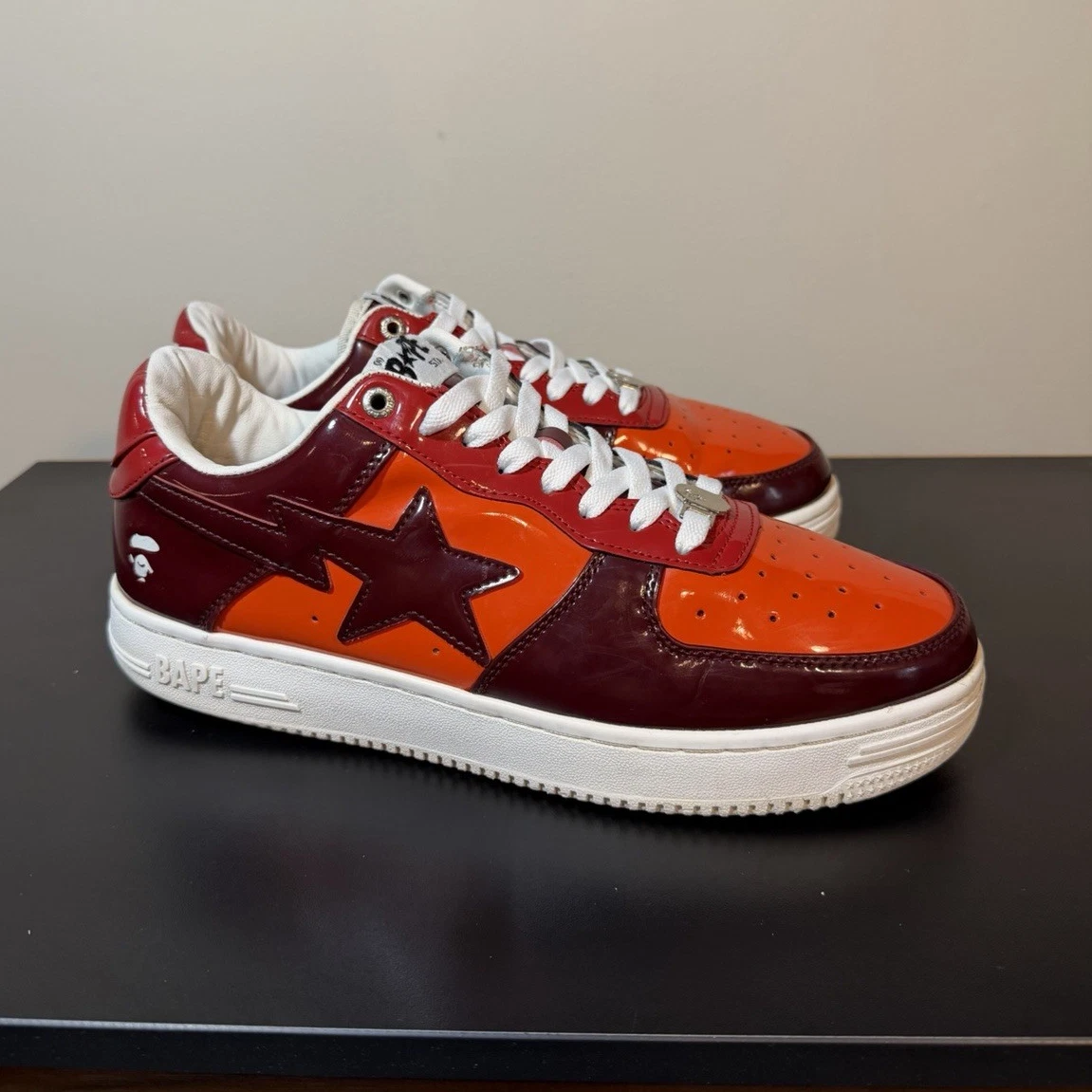 A Bathing Ape Bapesta Low M1 Color Camo Combo - Red for sale | eBay