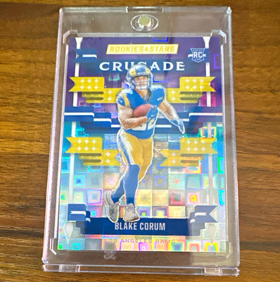 Panini 2024 Rookies & Stars Blake Corum Crusade Pandora Rams RC #C-BCM 001/135