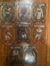 2025 Absolute Football Draft Diamonds 8 Card Lot No Duplicates