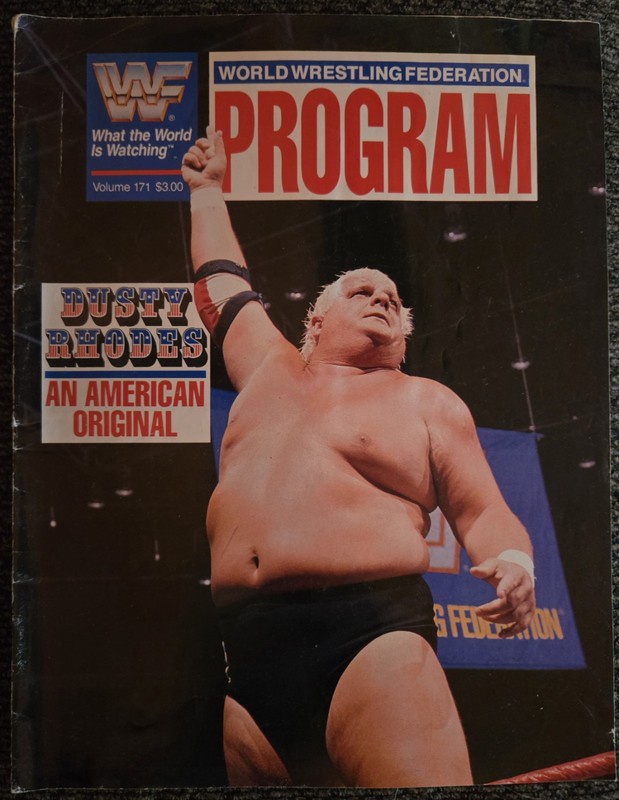 WWF Program (1989 Volume 171) Dusty Rhodes (No Lineup)