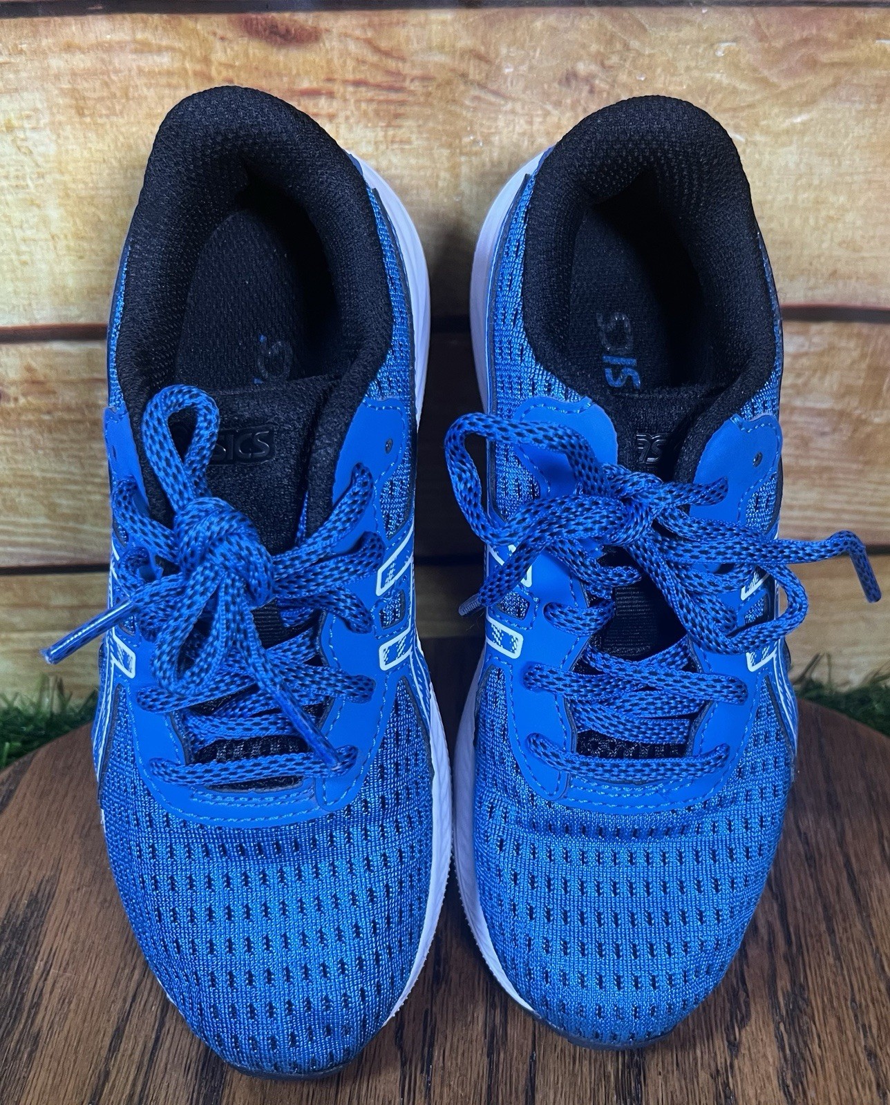 ASICS “Gel Excite 9” Shoes Sneakers Blue ~ Boys Size 1 ~ GUC ~ See And Read All thumbnail 3