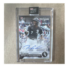 Topps 2021 Topps Now Postseason Tim Anderson White Sox Auto PS-44A   # 23/99