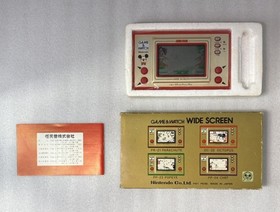 Nintendo Game & Watch Mickey Mouse MC-25 Wide Screen 1981 with Box Tested