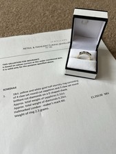 18Ct Yellow and White Gold Sapphire and Diamond Half Eternity Ring