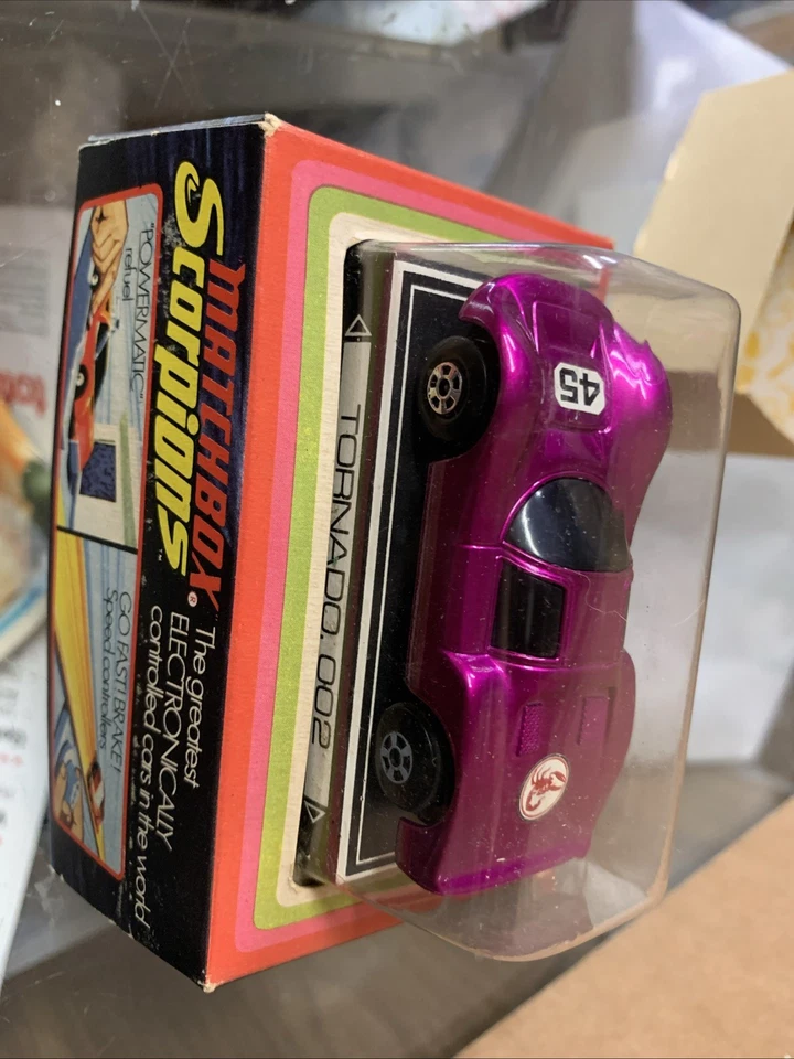 MATCHBOX TORNADO 002 SCORPIONS 1971 MINT IN BOX W/original Shipping Sleeve ! - Image 3 of 4