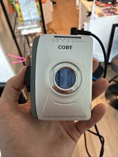 COBY CX-49 AM/FM Radio Cassette Player Belt Clip Walkman Tested Working Great