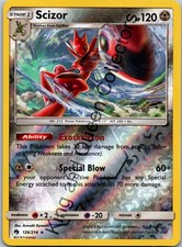 Scizor Reverse Holo Holo Rare SM - Lost Thunder 126/214 NM on eBay