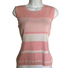 Vintage 90s Designers Originals Pink Stripe Tank M