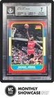 MICHAEL JORDAN BGS 7 1986 FLEER #57 ROOKIE CARD RC BULLS NEAR MINT