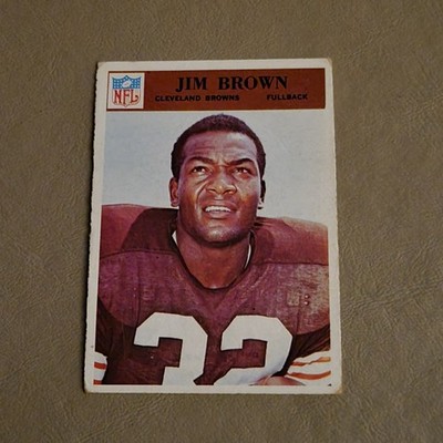 JIM BROWN 1966 PHILADELPHIA #41 CLEVELAND BROWNS
