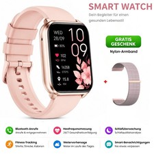 Smartwatch für Damen mit Bluetooth Anrufen, Pulsmesser …