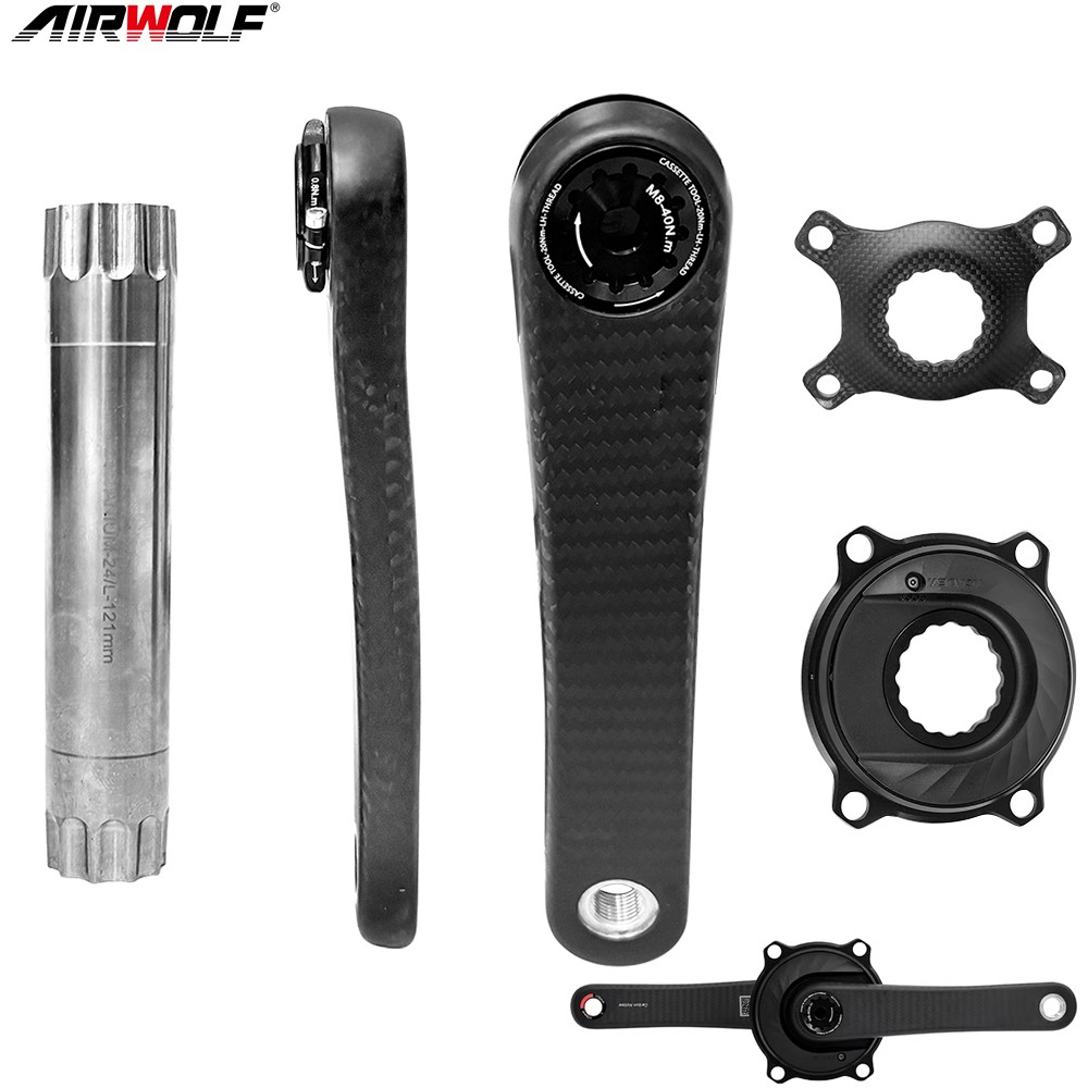 Airwolf Carbon Road Bike Crankset Ckr01 Power Meter Easton 277G Lightweight