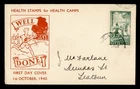 DR WHO 1940 NEW ZEALAND FDC HEALTH STAMP CACHET SEMI POST M71489