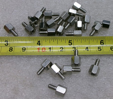 Hex Standoff Threaded 6-32 SS 1/4" RAF 4530-632-SS Lot of 25 Pcs 6360A