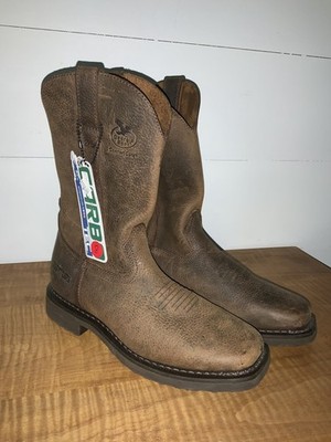 Georgia Boot, Farm & Ranch, Men s 8M, Carbo Tec,  Soft Leather