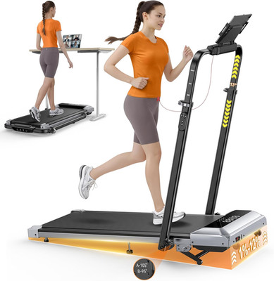 Walking Pad Treadmill with 12% Incline, 6 in 1 Folding Treadmill with Adjustable