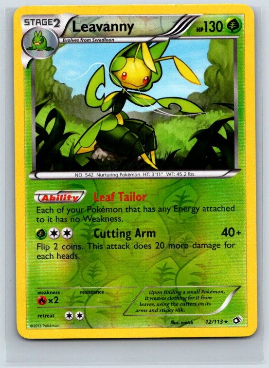 Leavanny 12/113 Legendary Treasures Reverse Holo LP