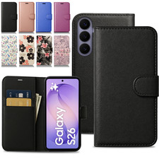 Flip Leather Phone Case for Samsung S25 S24 S23 Ultra S22 S21 S20FE Wallet Cover