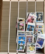 1982 Topps Baseball Card Lot (5 Row Box) - Set Building Cards w/ Notable HOFers