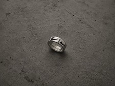 Stainless Steel Nike Swoosh Engraved Y2K Ring