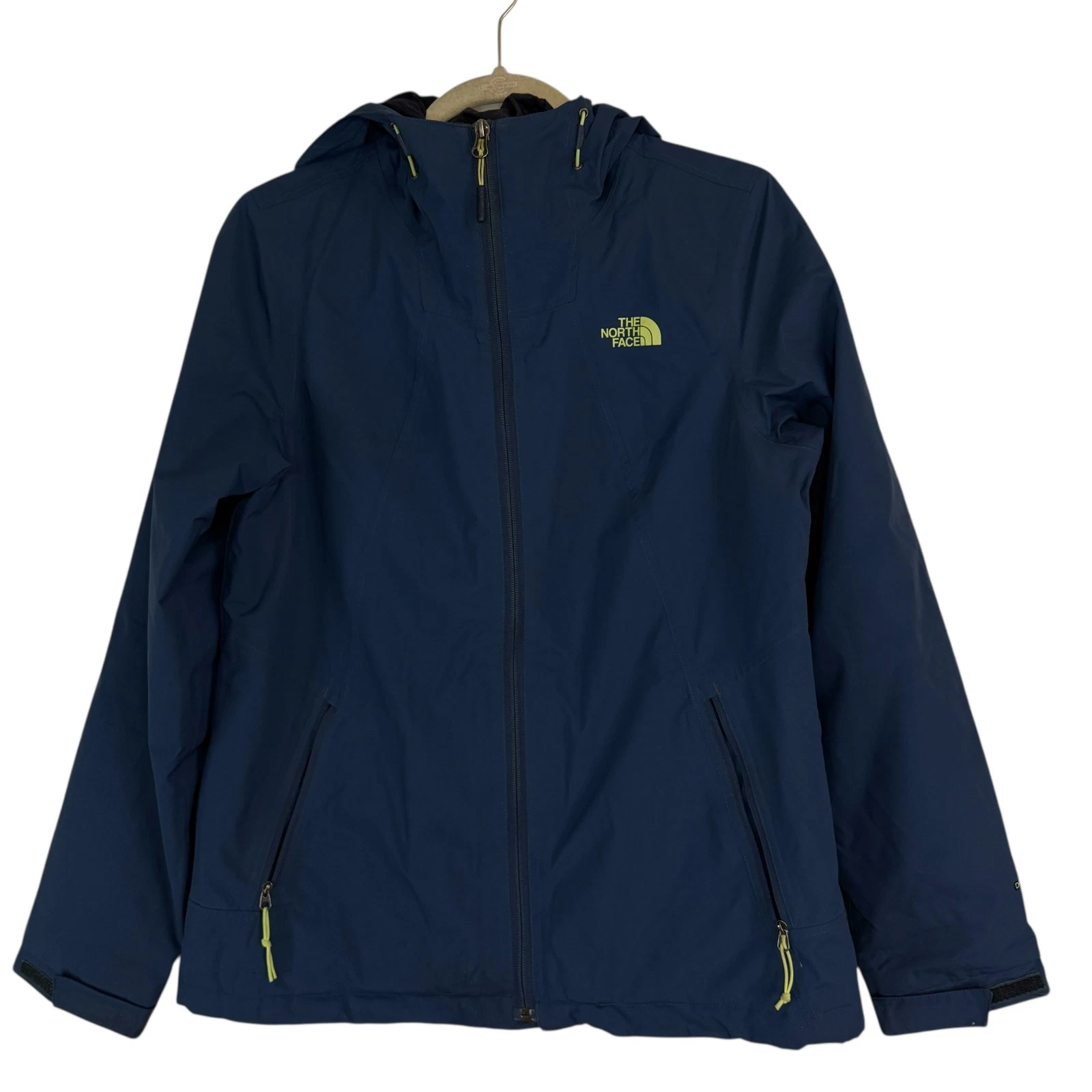 The North Face Women Size M Blue Vented Hooded DryVent Winter Coat Ski Jacket