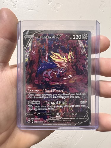 Zamazenta V GG54/GG70 Holo V Rare Crown Zenith Galarian Gallery Pokemon NM