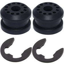 2Pcs Transfer Case Shift Linkage Control Lever Bushing Grommet E-clip Shifter