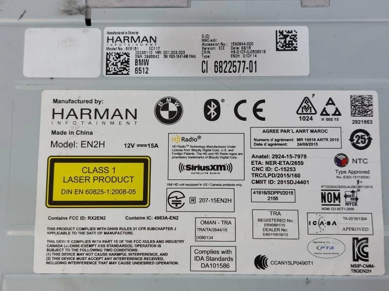 6822577 navigationsgerät für BMW X3 (F25) 2.0D KW140 - B47D20A 2010 K3142-98260 - Bild 2 von 4