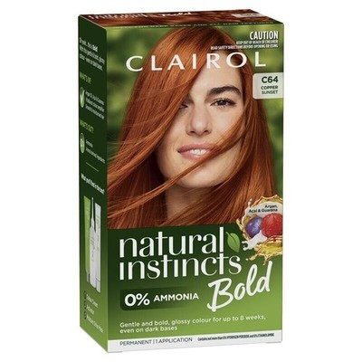 Clairol Natural Instincts Copper Sunset Permanent Haarfarbe Grau Deckfarbe
