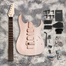 6 String DIY Electric Guitar Kit Mahogany Body Rosewood Fretboard